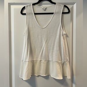 White J.Crew Flowy Tank